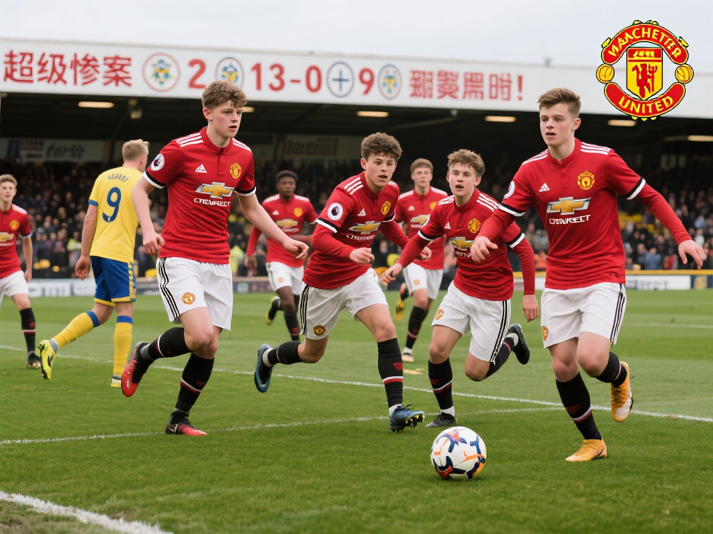 曼联U18狂屠利兹联!半场9球终场13-0 曼联U18青年队在一场比赛中以13-0的